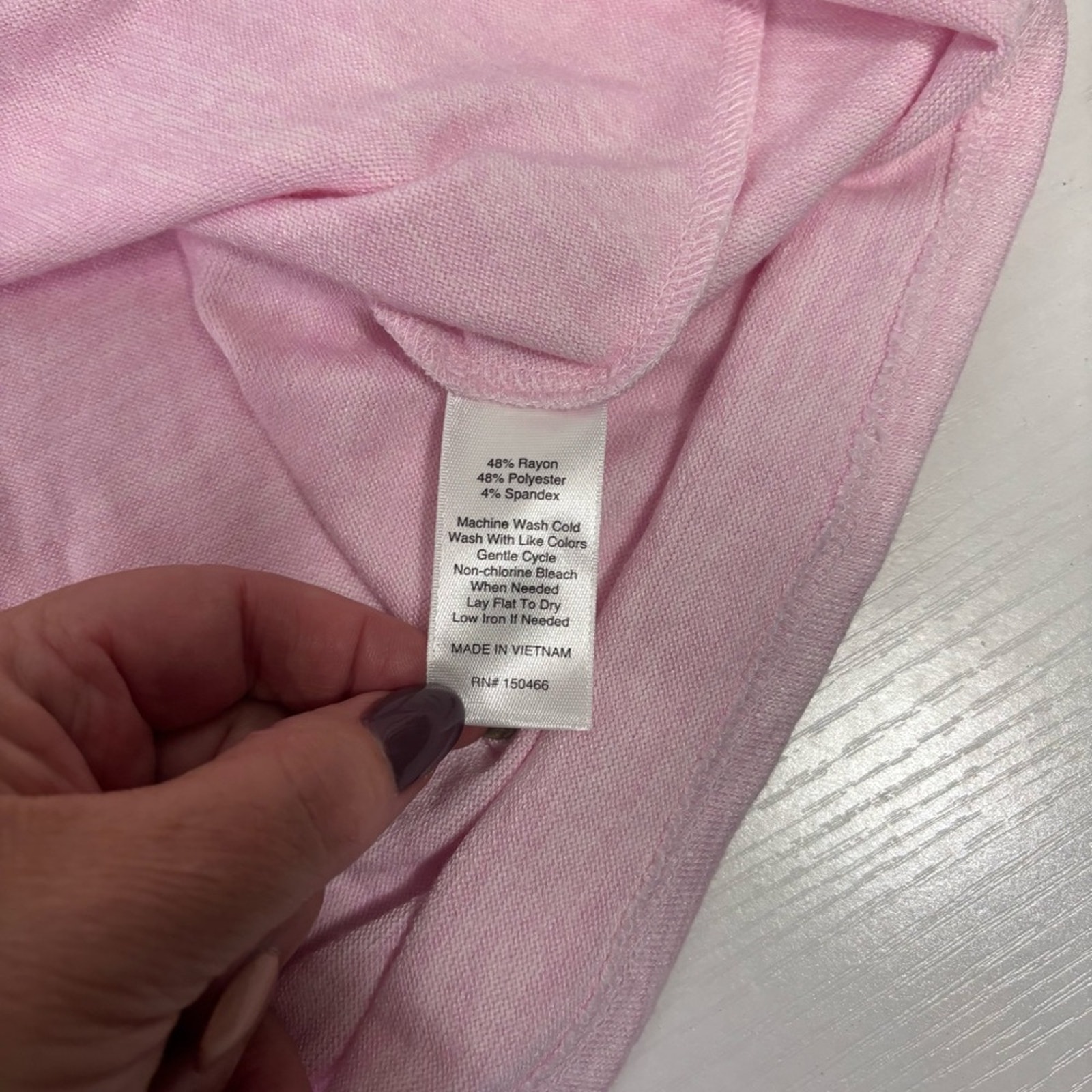 Nwt Market & Spruce Light Pink Light Weight Tunic Top Size Xxl Xx0969 — image 8 of 8